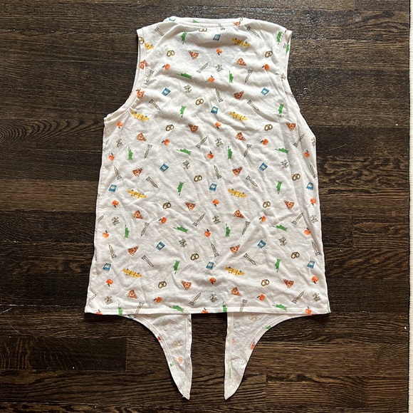 J. Crew Factory NYC print tie-front tank top | XXS - Picture 3 of 3